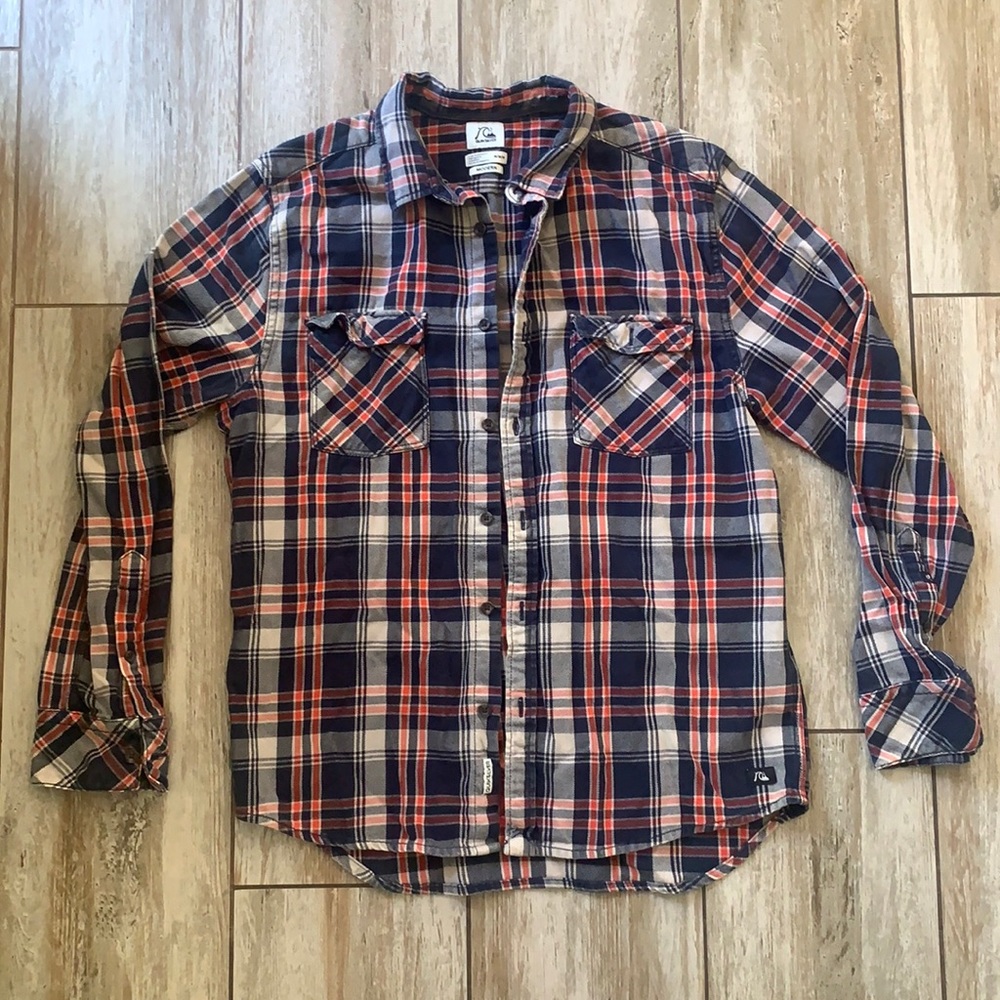 Quiksilver Plaid Button Up